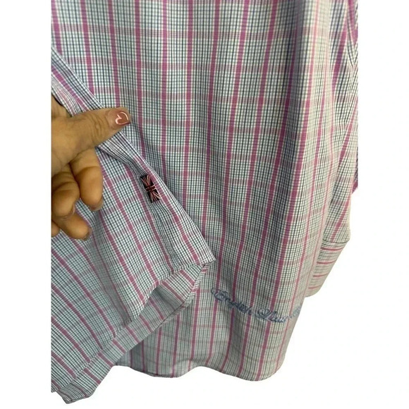 English Laundry Men's Long Sleeve Button Down Plaid Shirt Size 15.5 - Picture 7 of 13
